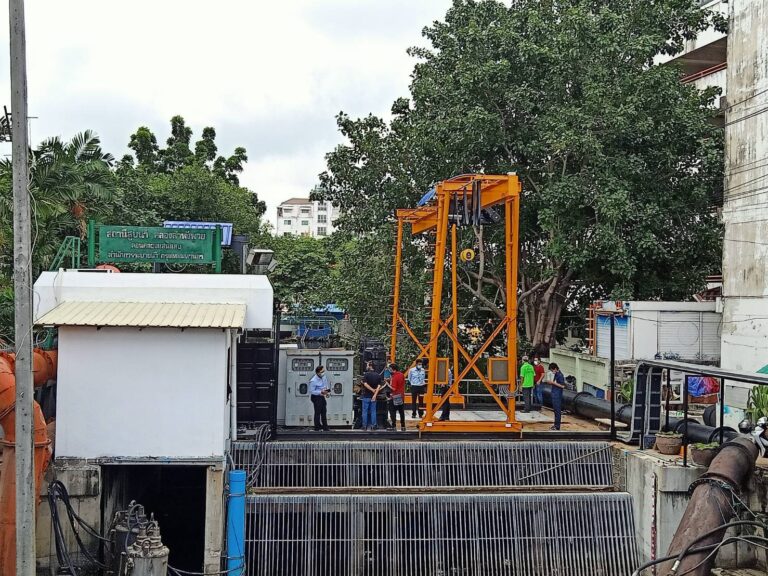 ปรับปรุงเพิ่มประสิทธิภาพสถานีสูบน้ำคลองลำพังพวย